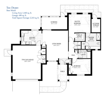 The derby base floor plan